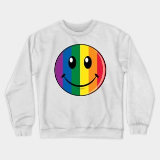 Rainbow Smiley Crewneck Sweatshirt